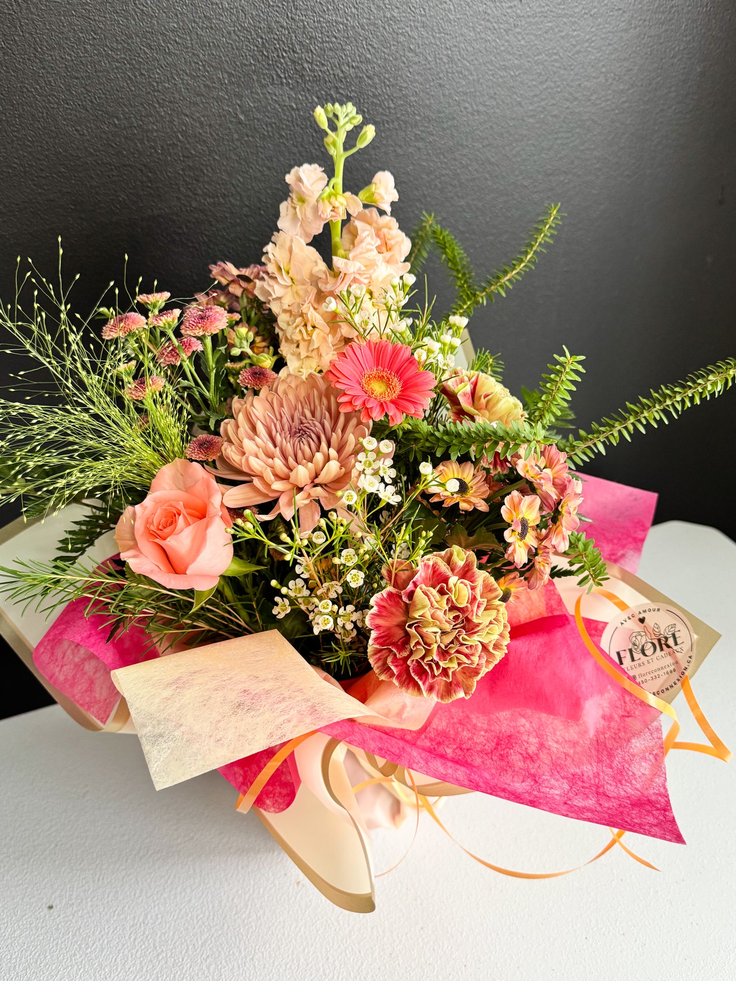 Bouquet corail