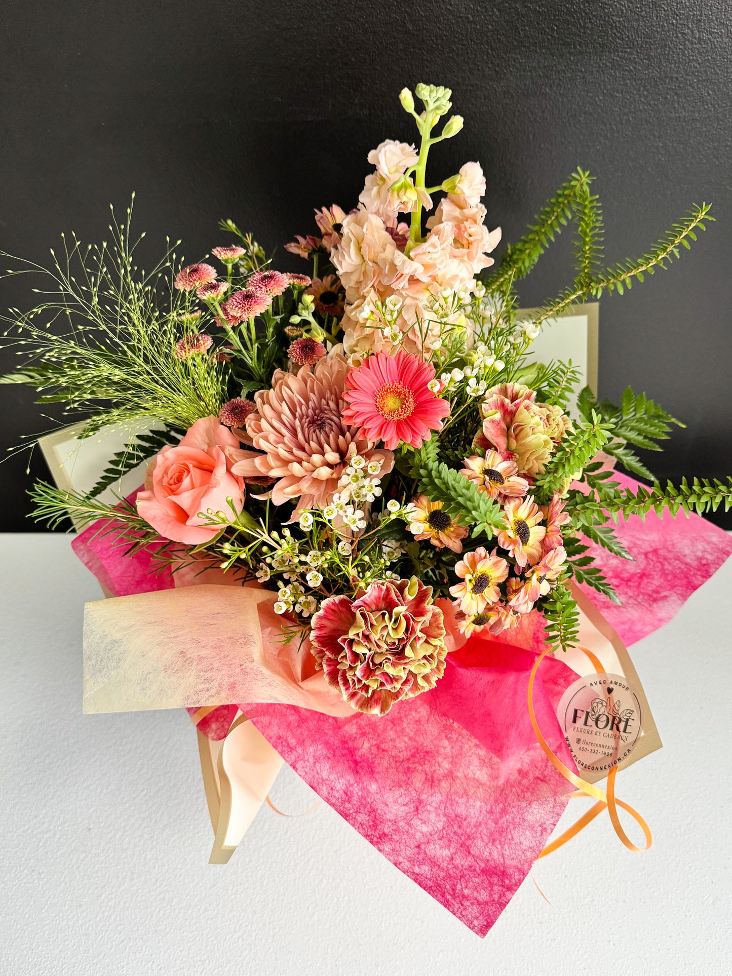 Bouquet corail