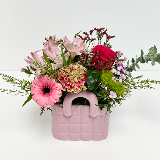 Sacoche miniature fleurie