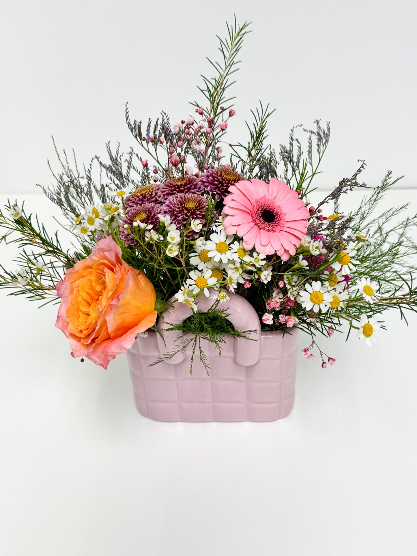 Sacoche miniature fleurie