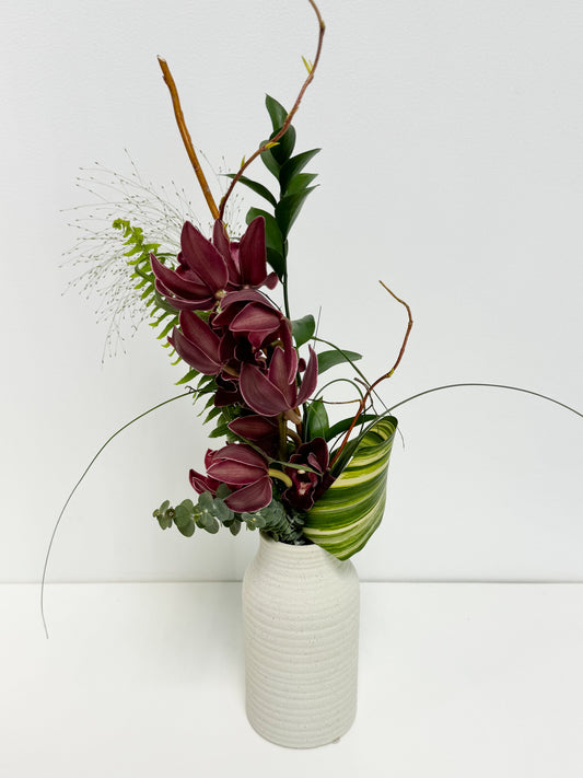 Cymbidium d’Hollande en vase céramique