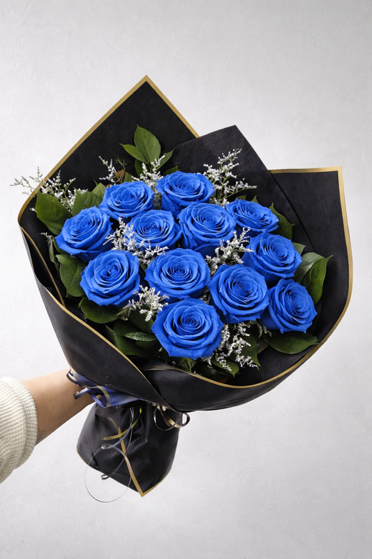 Roses bleues- St-Valentin