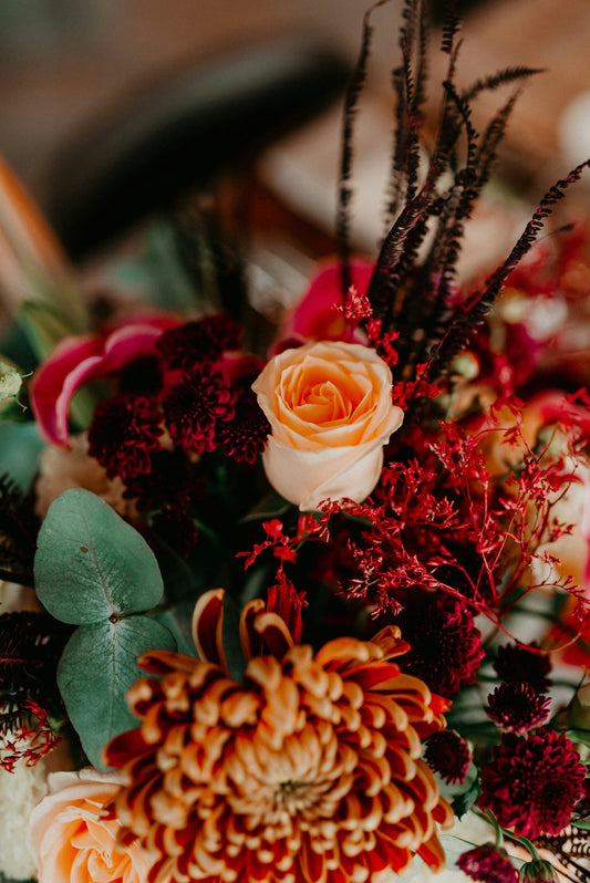 Bouquet aux couleurs automnales